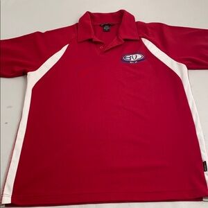 North End Sport red pique polo M